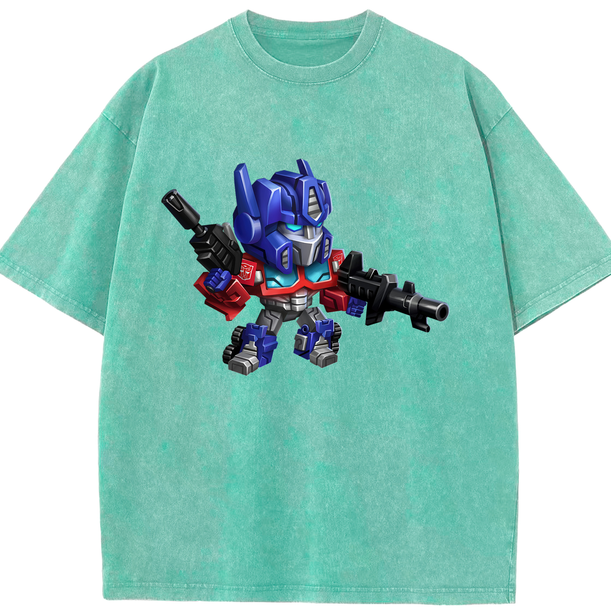 （画像用）  綿100% ヴィンテージ風 半袖Tシャツ（フロントプリント）
